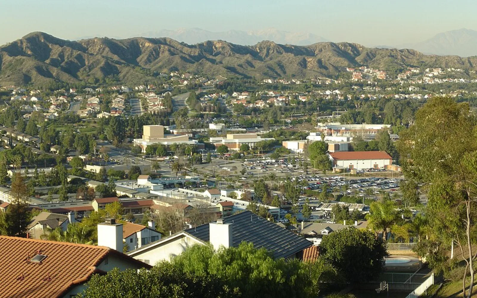 Walnut Valley and Mt. San Antonio College campus landscape, photographed in 2006.